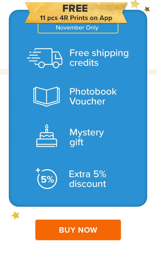 FREE 11 4R Prints on App | BUY NOW