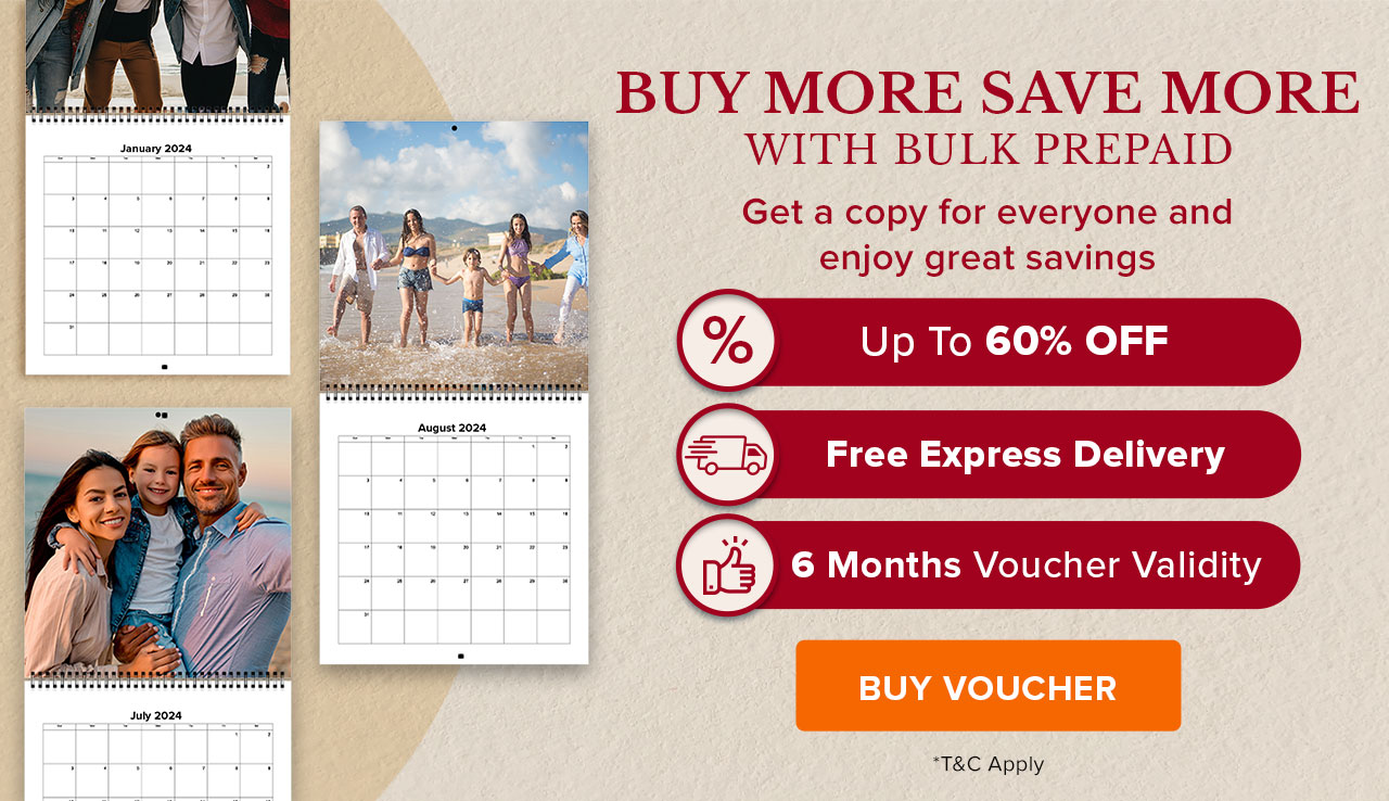 UP TO 60% OFF + 6 Months Voucher Validity + Free Express Shipping