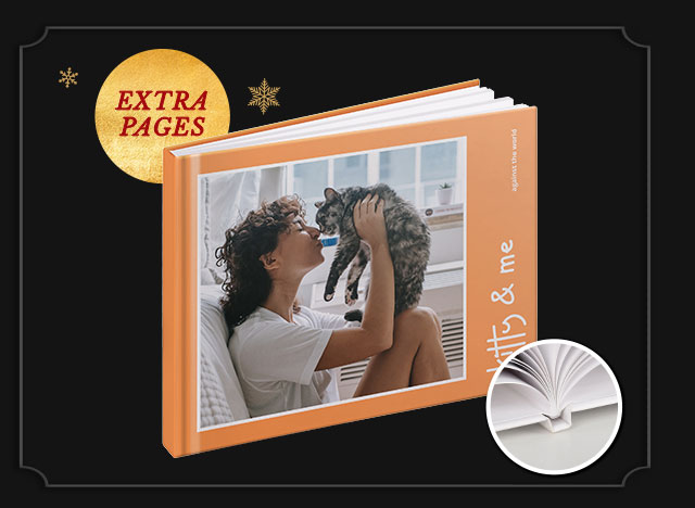 14'' x 10'' Large Landscape Perfect Bind Imagewrap Hardcover Photobook, 80 Pages