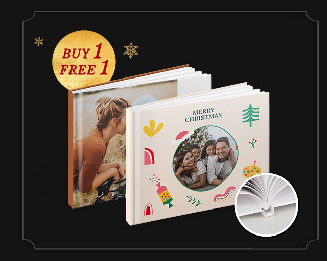 11'' x 8.5'' Medium Landscape Perfect Bind Imagewrap Hardcover Photobook, 60 Pages