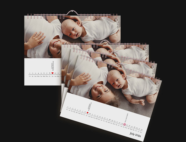 17” x 11”  Premium Wall Calendars