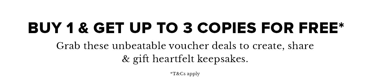 Buy 1 & Get Up To 3 Copies For Free*