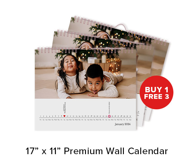 17” x 11” Premium Wall Calendar