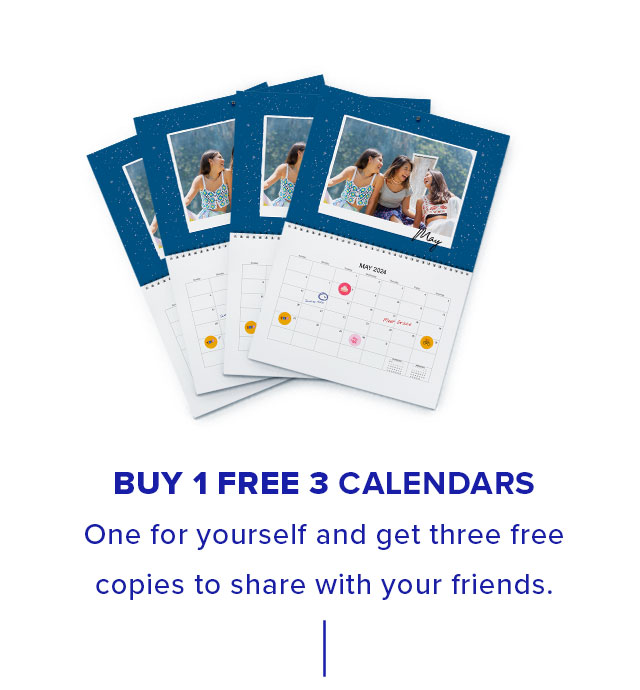 Buy 1 Free 3 Calendars