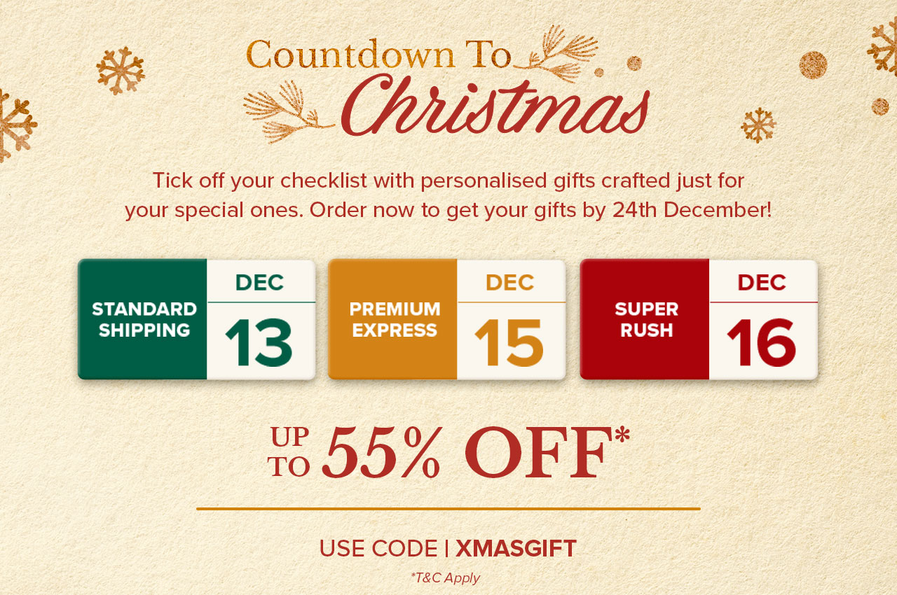 Up to 55% OFF* | USE CODE XMASGIFT
