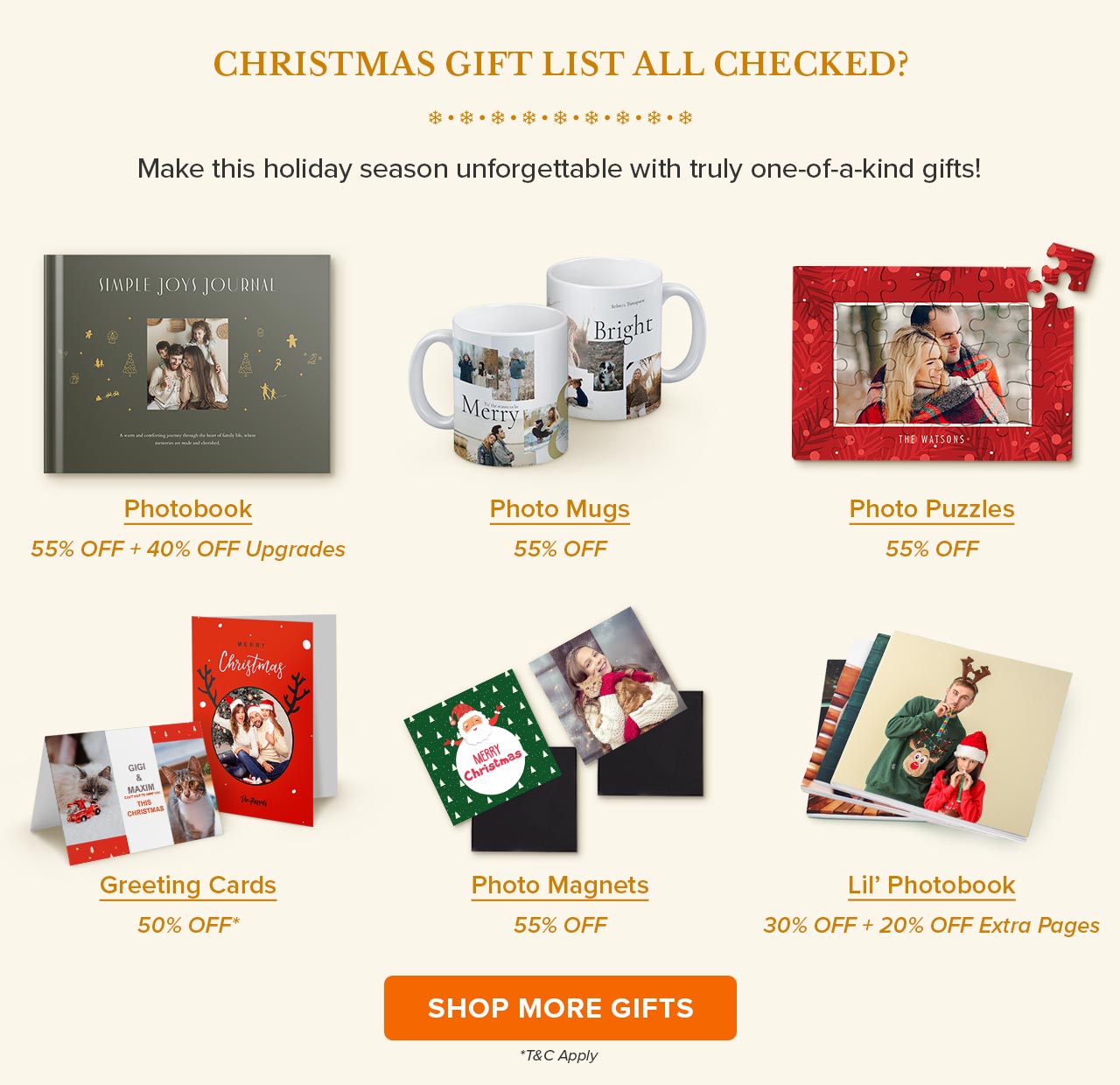 Christmas Gift List all checked