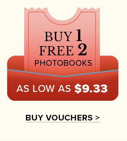 Buy 1 Free 2 Photobooks | BUY VOUCHERS