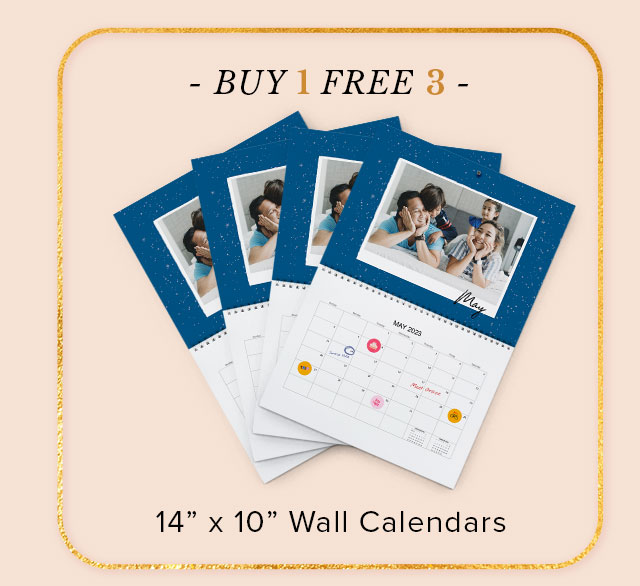 BUY 1 FREE 3 | 14” x 10” Wall Calendars