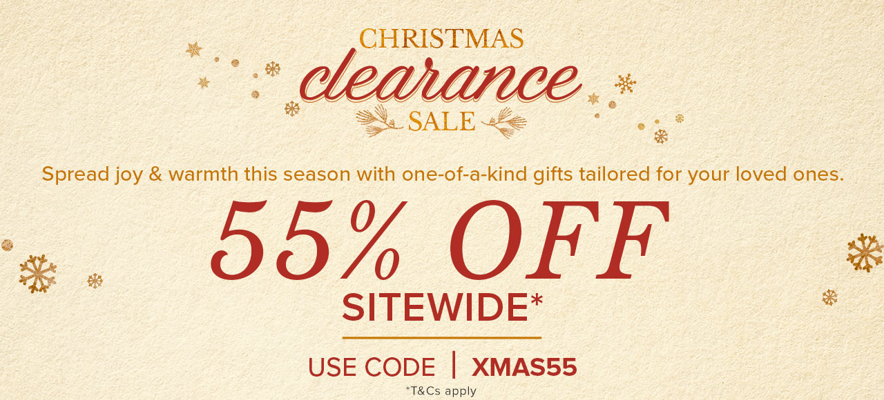 CHRISTMAS CLEARANCE SALE | 55% OFF 