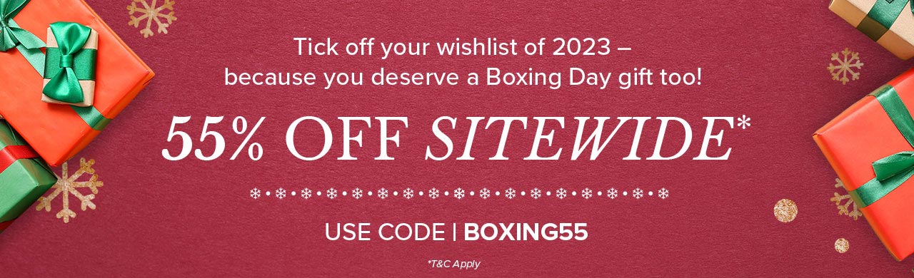 BOXING DAY | 55% OFF SITEWIDE