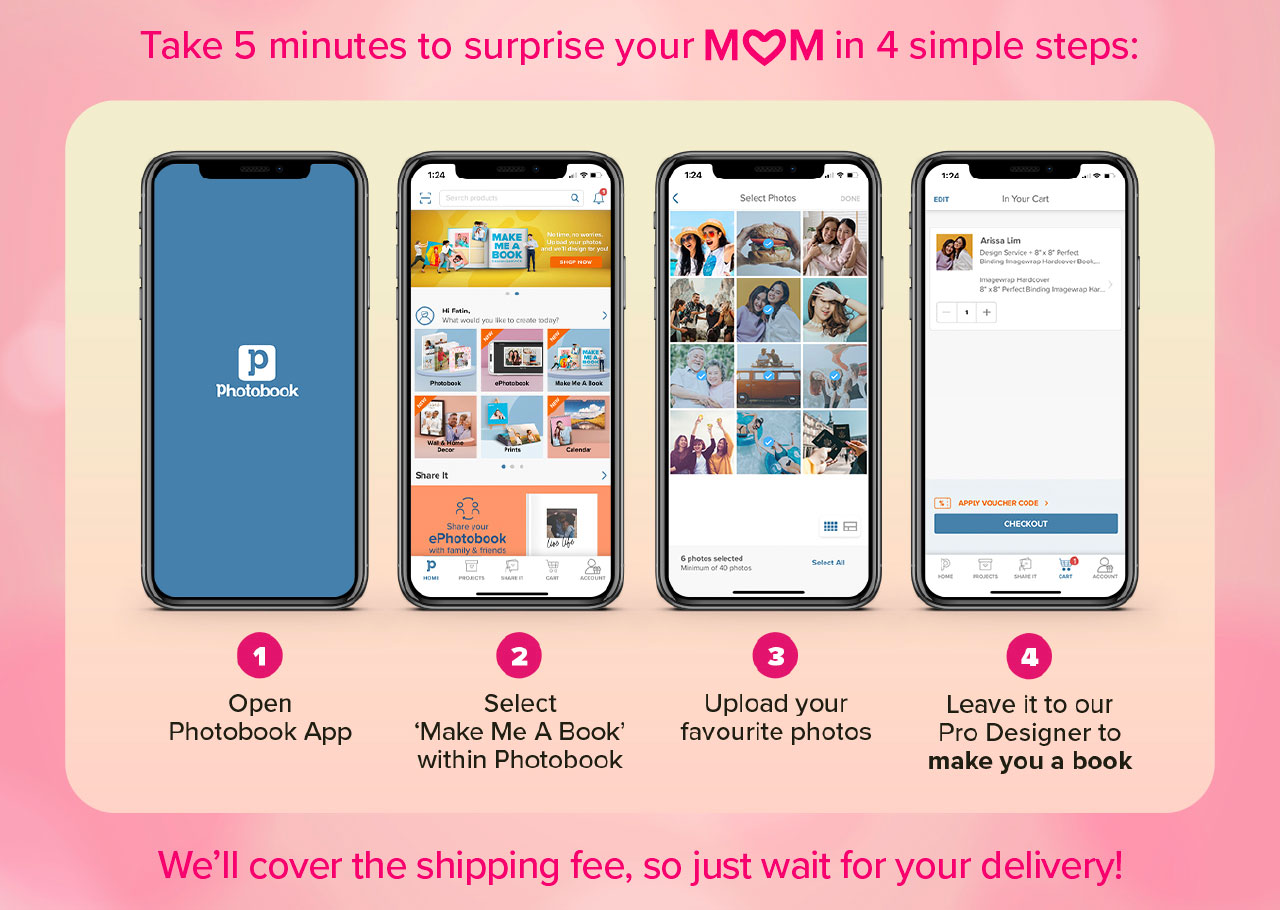 take 5 minutes to surprise your mom in 4 simple steps