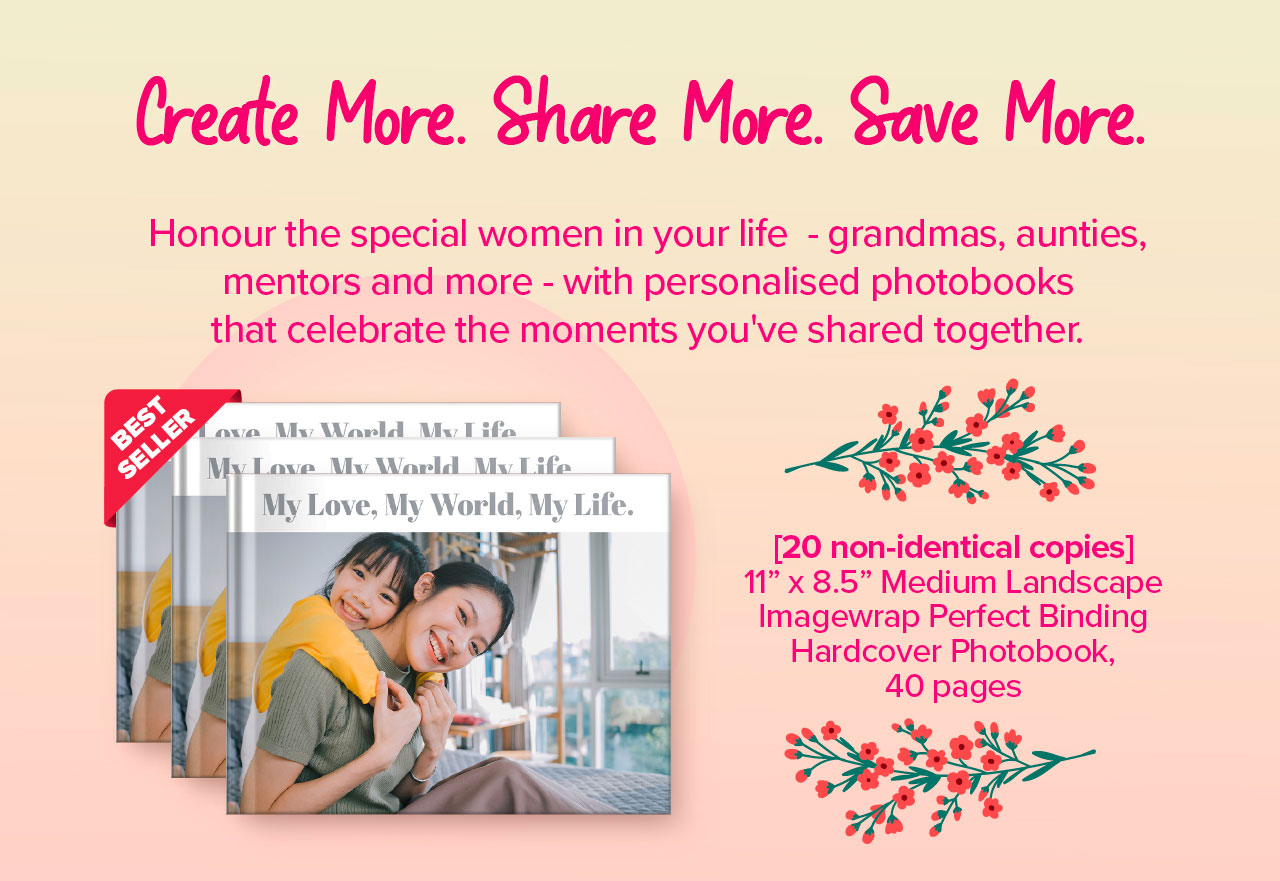 Create More. Share More. Save More
