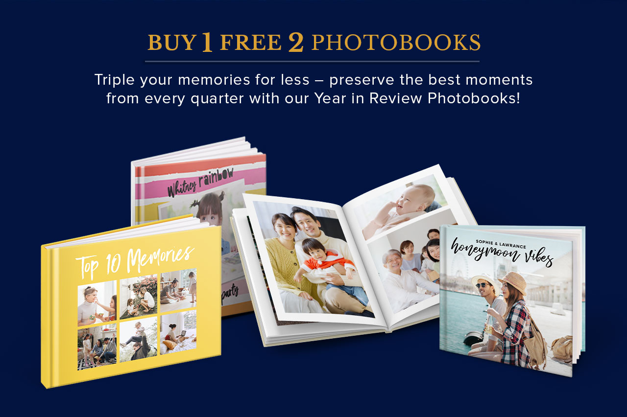 Buy 1 free 2 Photobooks