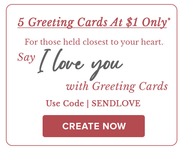5 Greeting Cards At $1 Only