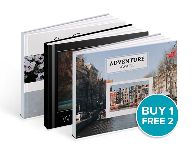 14'' x 10'' Large Landscape Imagewrap Perfect Binding Hardcover Photobook, 100 Pages