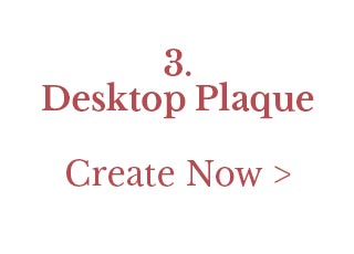 Desktop Plaque