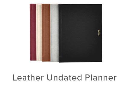 Leather Undated Planner