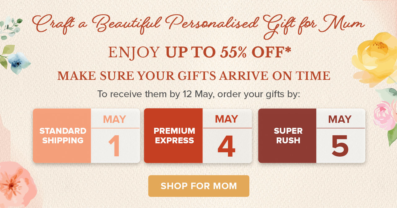 Mother's Day Gifts | 55% OFF Sitewide* | SHOP FOR MOM