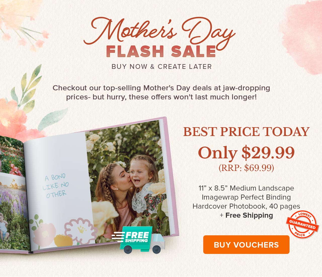 Mother’s Day Flash Sale | Buy now & create later