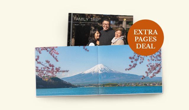 11'' x 8.5'' Medium Landscape Imagewrap Premium Layflat Hardcover Photobook