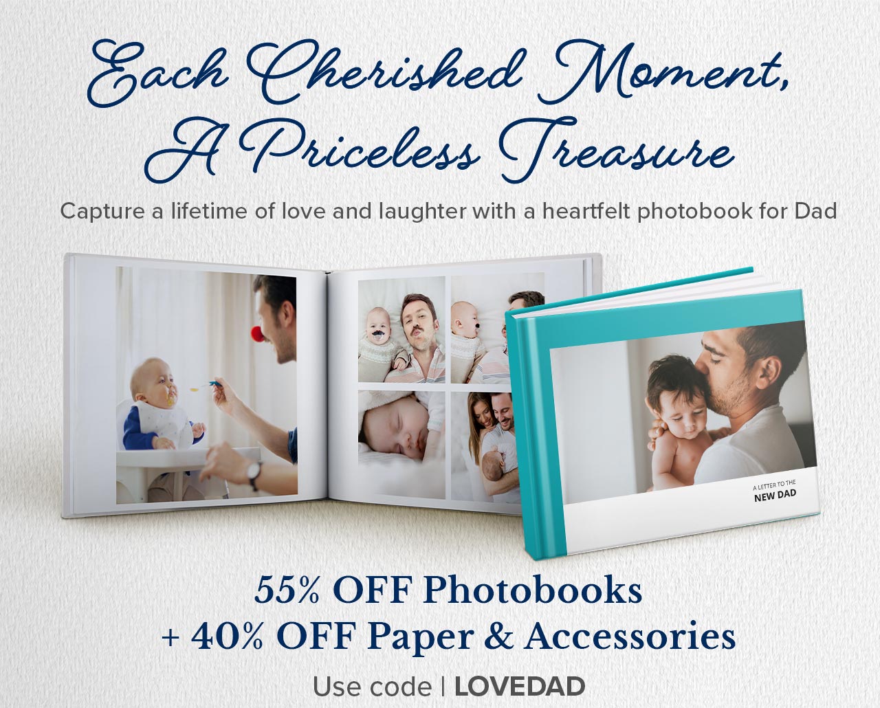 Up to 55% OFF + 40% OFF Paper & Accessories | Use code: LOVEDAD