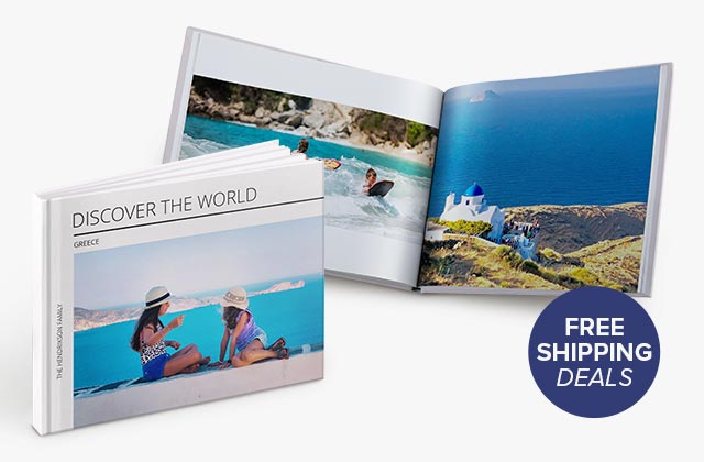14'' x 10'' Large Landscape Perfect Binding Imagewrap Hardcover Photobook, 40 Pages