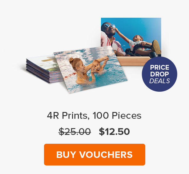 4R Prints, 100 Pcs
