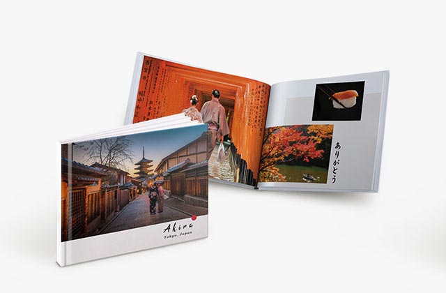 11'' x 8.5'' Medium Landscape Perfect Binding Imagewrap Hardcover Photobook,  40 Pages