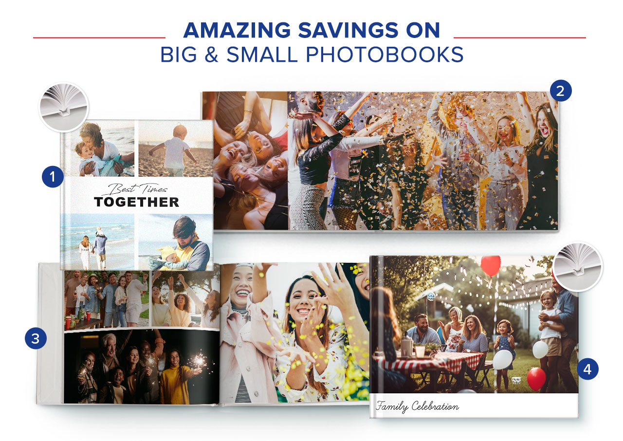 AMAZING SAVINGS ON  BIG & SMALL PHOTOBOOKS