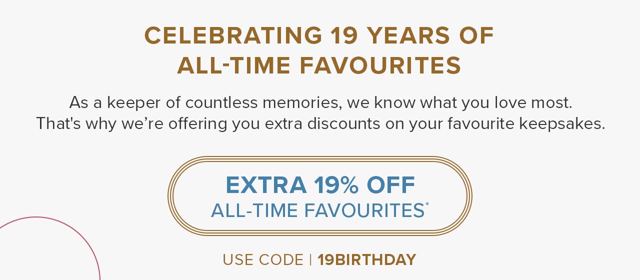 EXTRA 19% OFF ALL-TIME FAVOURITES