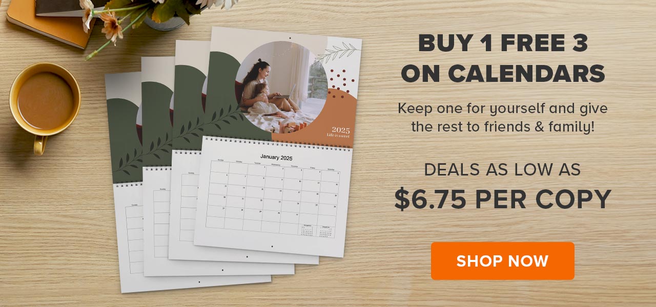 BUY 1 FREE 3 ON CALENDARS