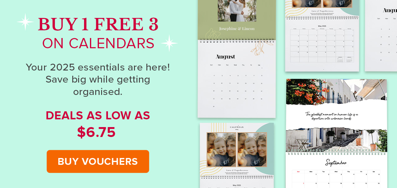 BUY 1 FREE 3 ON CALENDARS