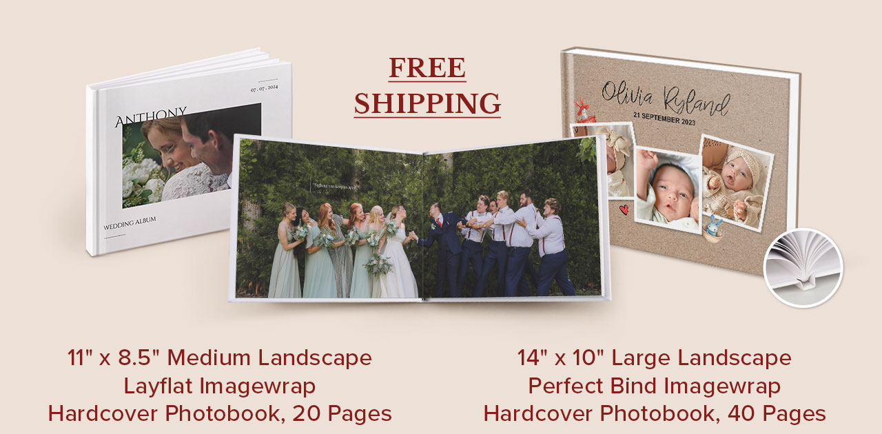 Free Shipping | Hardcover Photobooks 