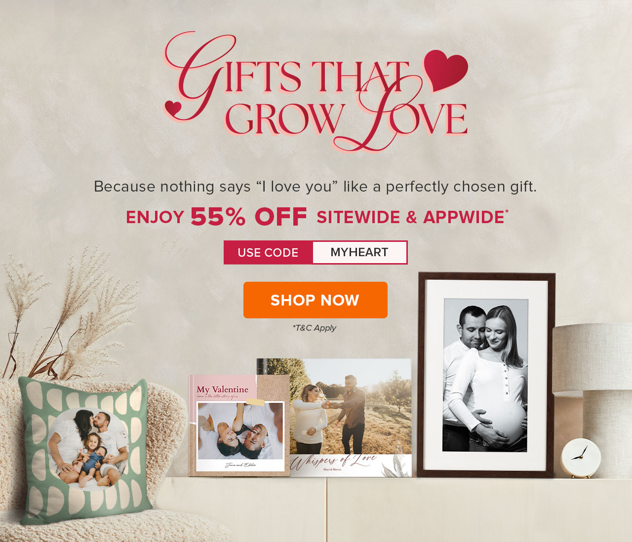 Enjoy 55% OFF Sitewide & Appwide*