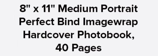 Medium Portrait Perfect Bind Imagewrap Hardcover Photobook | 40 Pages