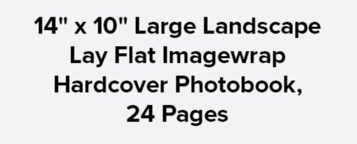 Large Landscape Lay Flat Imagewrap Hardcover Photobook | 24 Pages