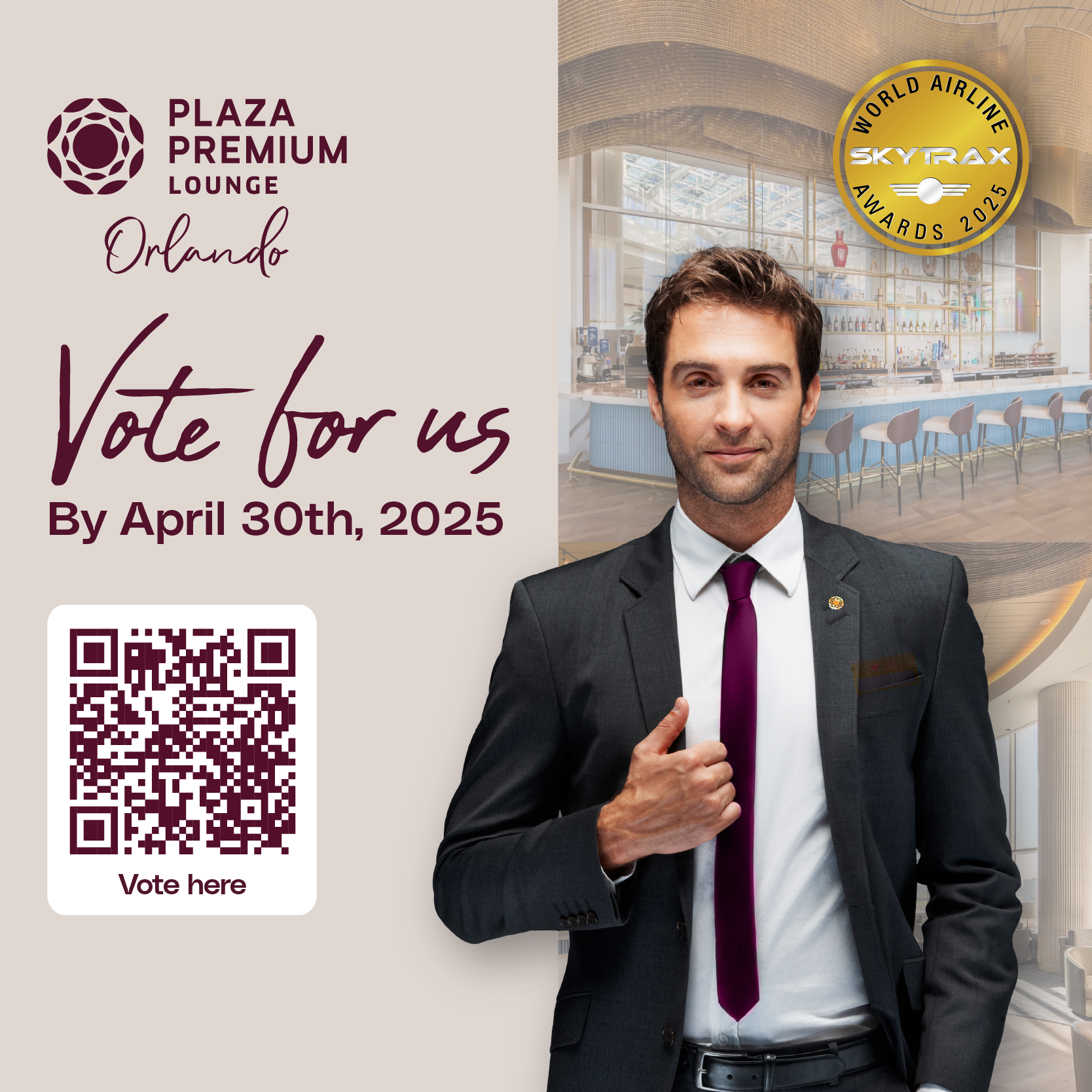 Vote Us for the Skytrax 2025 Awards